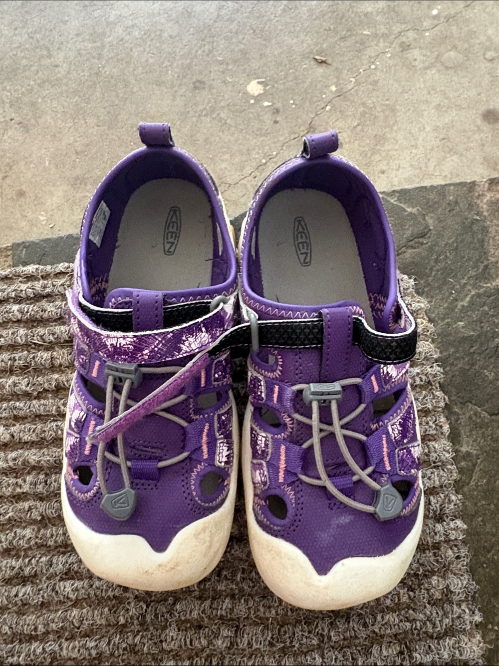 Keen Kids Purple and White Closed-Toe Sport Sandals